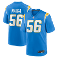 Los Angeles Chargers Kanai Mauga Nike Team Game Jersey - Powder Blue