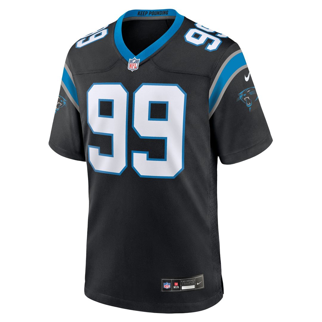Carolina Panthers Tershawn Wharton Nike Team Game Jersey - Black