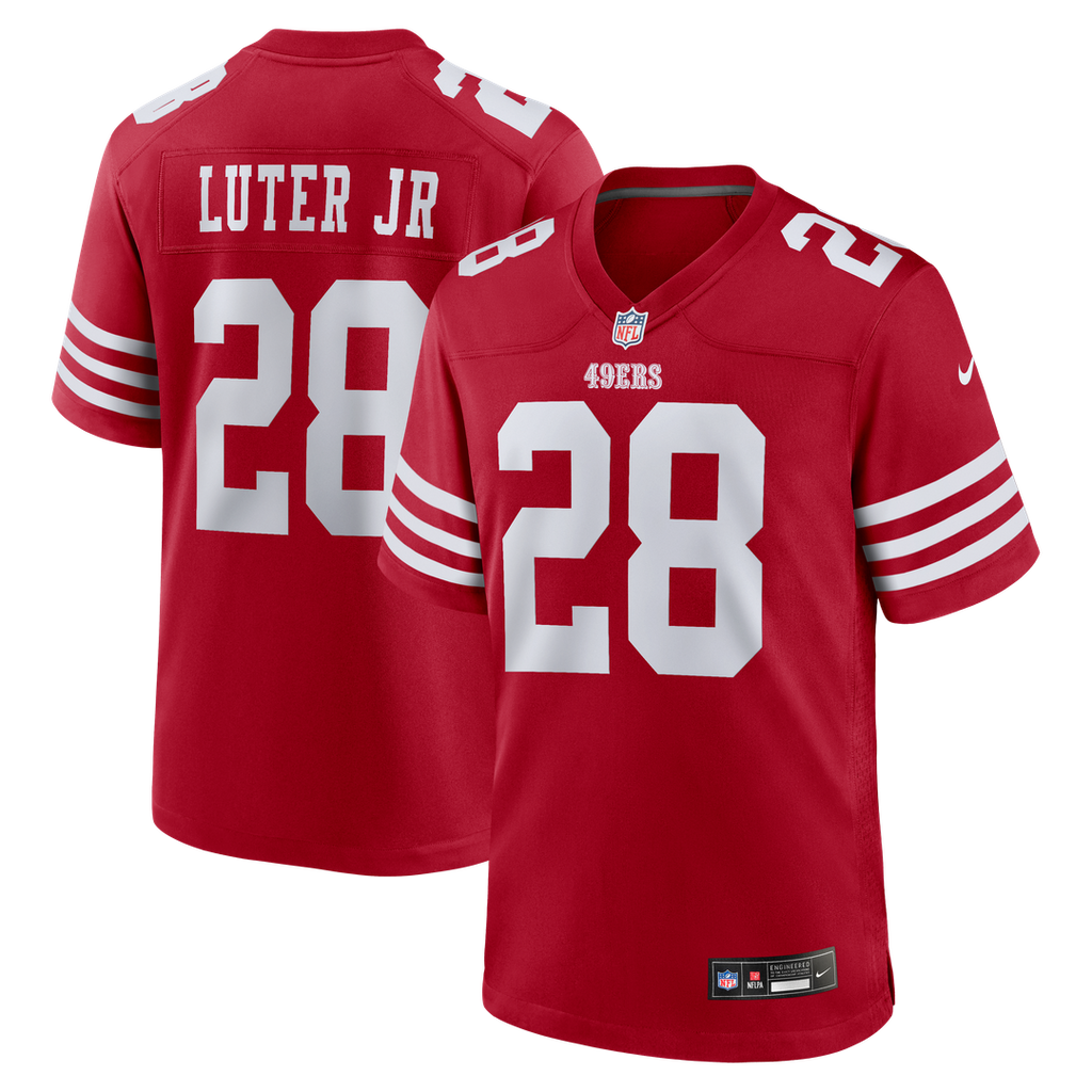 San Francisco 49ers Darrell Luter Jr. Nike Game Jersey - Scarlet