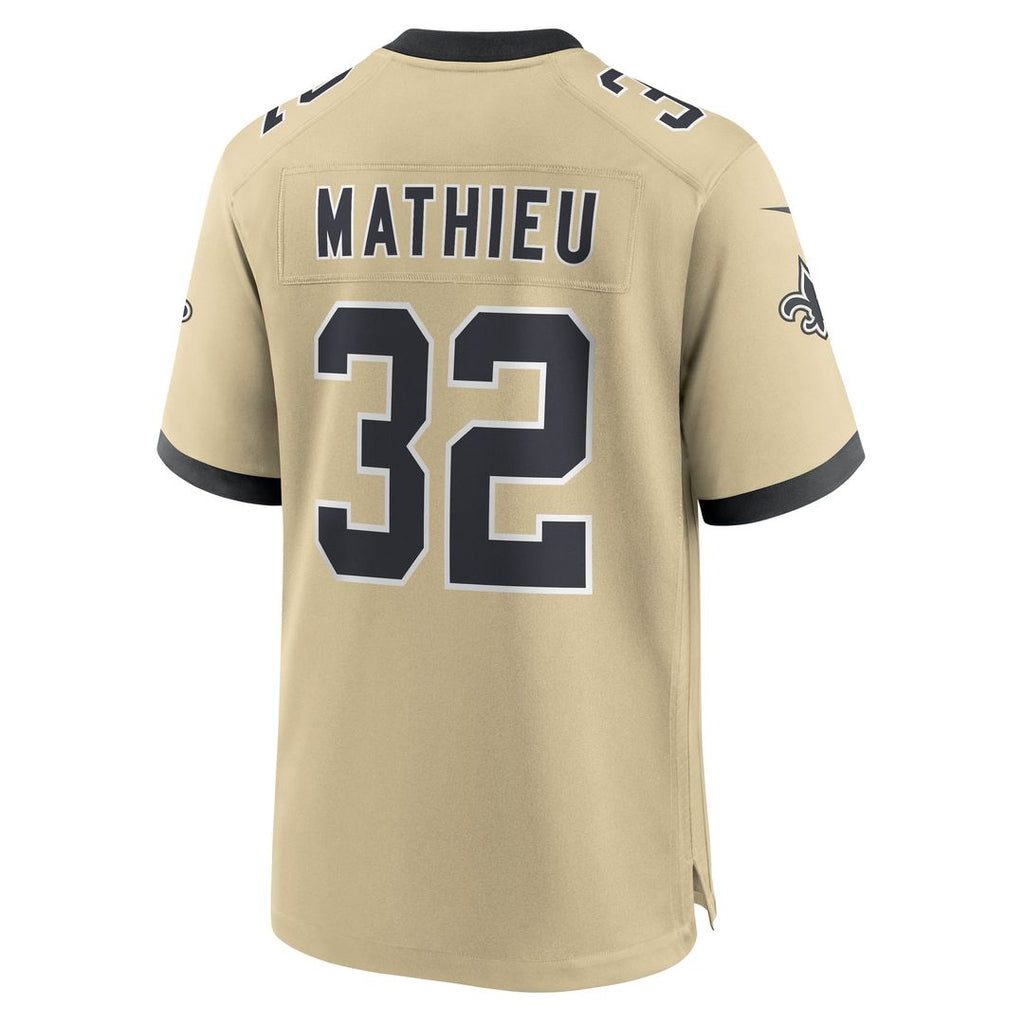 New Orleans Saints Tyrann Mathieu Nike Gameday Golds Alternate Game Player Jersey - Gold