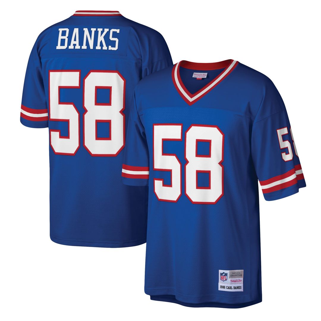New York Giants Carl Banks Mitchell & Ness Legacy Replica Jersey - Royal