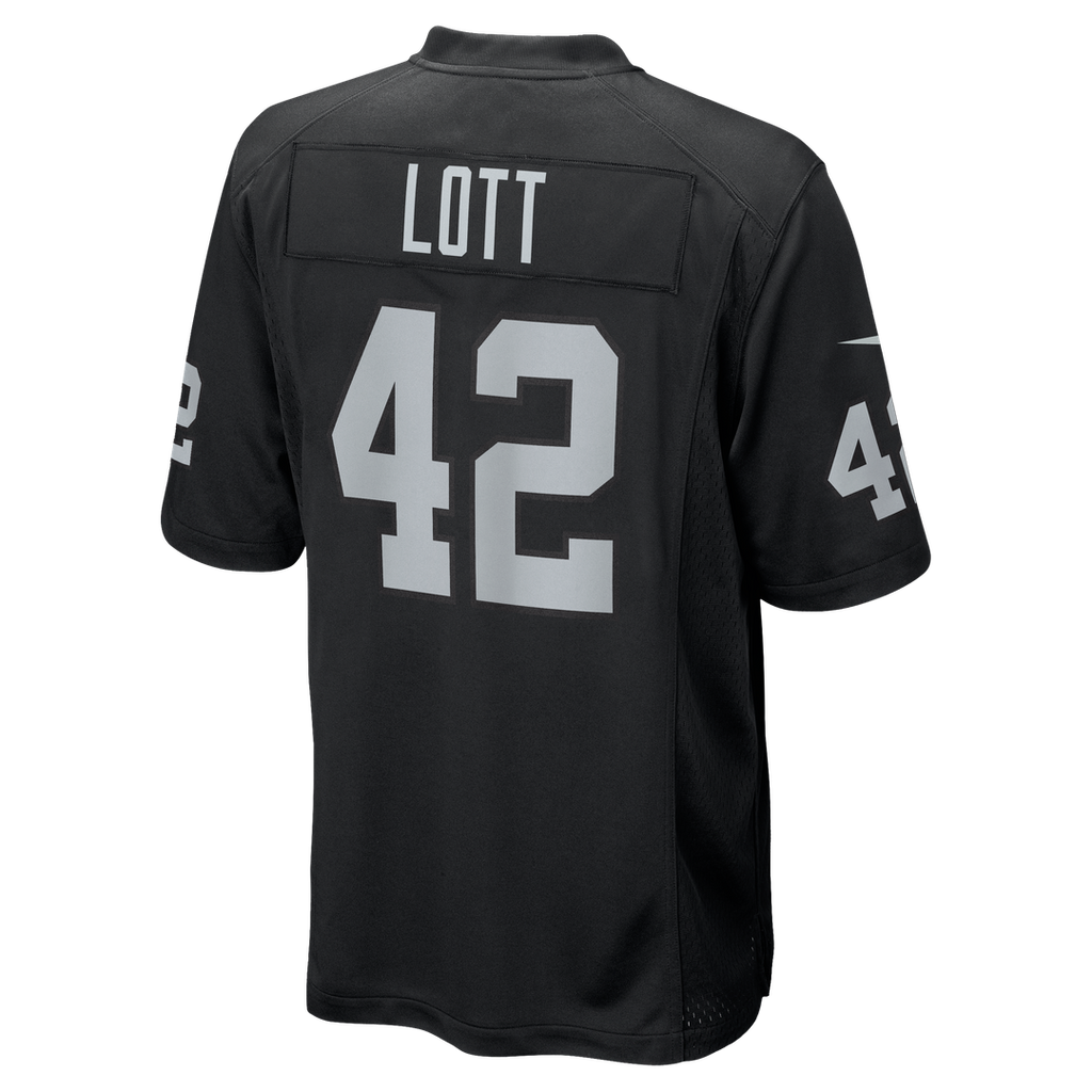 Las Vegas Raiders Ronnie Lott Nike Game Retired Player Jersey - Black