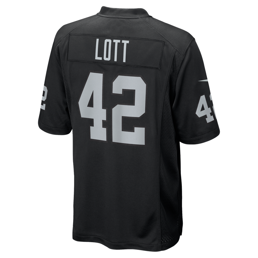 Las Vegas Raiders Ronnie Lott Nike Game Retired Player Jersey - Black
