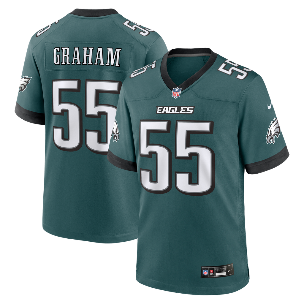 Philadelphia Eagles Brandon Graham Nike Team Game Jersey - Midnight Green