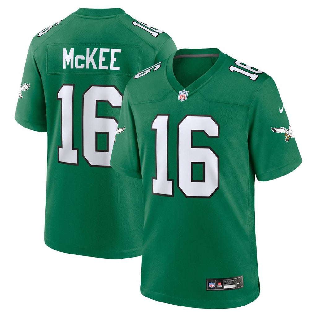 Philadelphia Eagles Tanner McKee Nike Alternate Game Jersey - Kelly Green