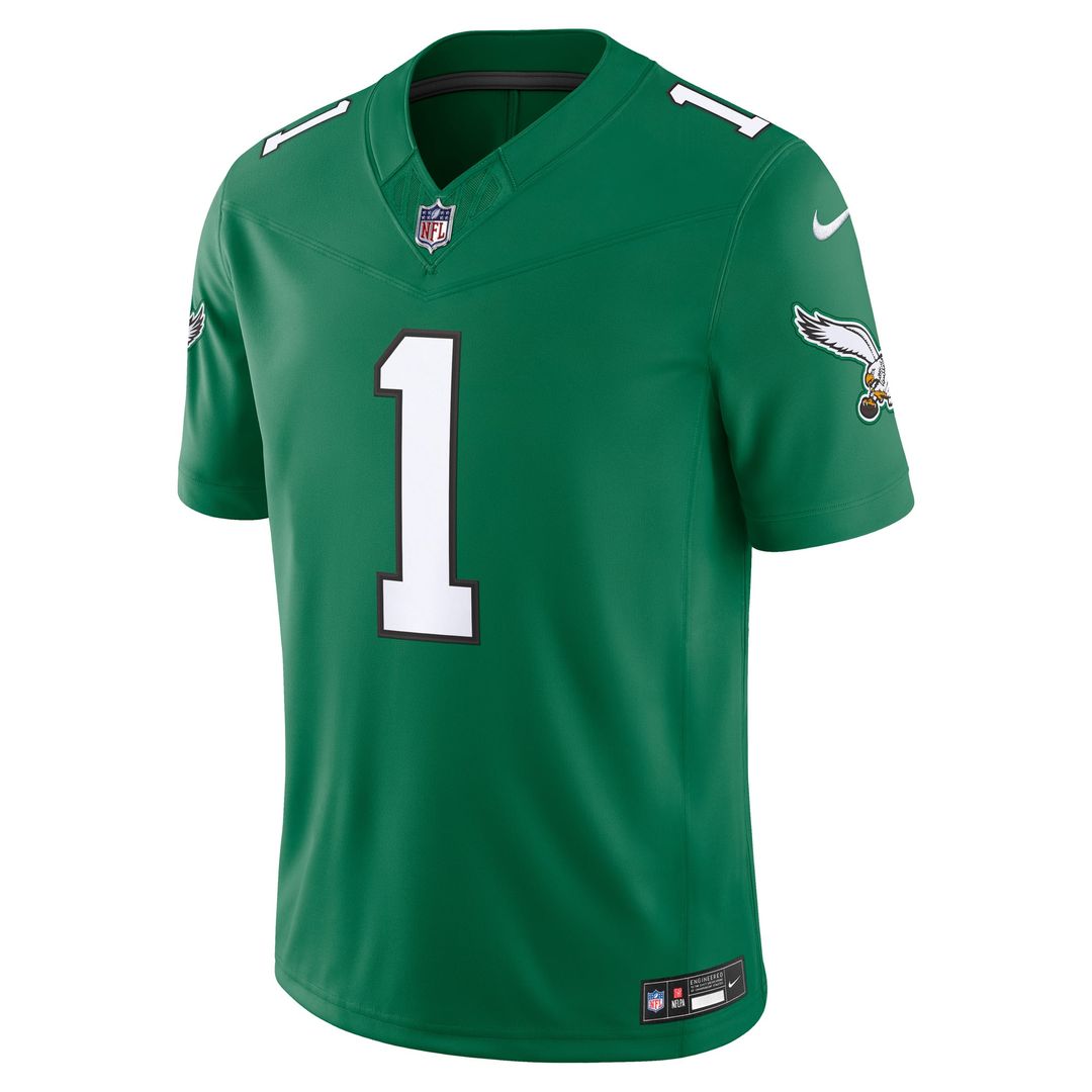 Philadelphia Eagles Jalen Hurts Nike Team Vapor F.U.S.E. Stitched Limited Jersey - Midnight Green