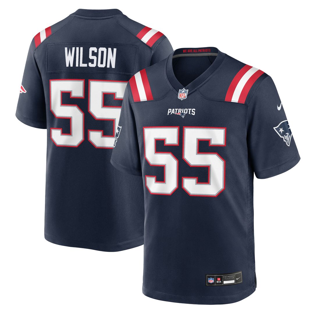 New England Patriots Jared Wilson Nike Team Game Jersey - Navy