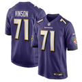 Baltimore Ravens Carson Vinson Nike Team Game Jersey - Purple