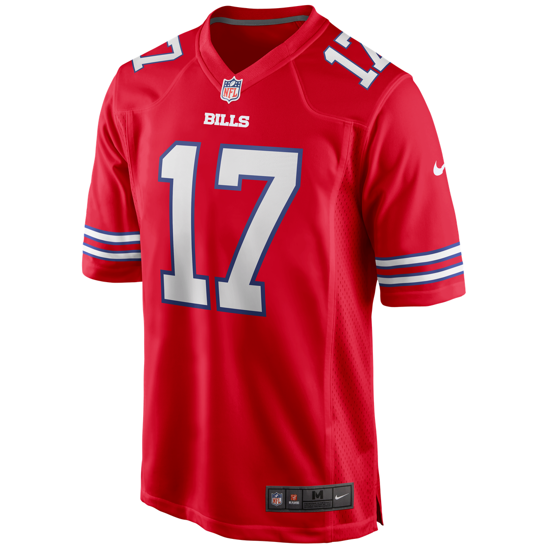 Buffalo Bills Josh Allen Nike Alternate Game Jersey - Red