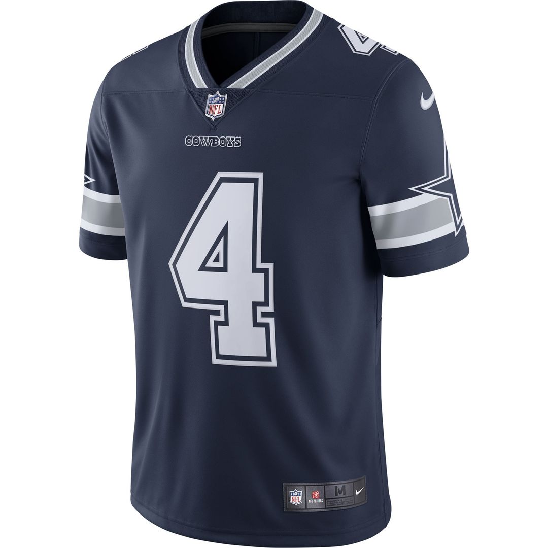 Dallas Cowboys Dak Prescott Nike Vapor Limited Player Jersey - Navy