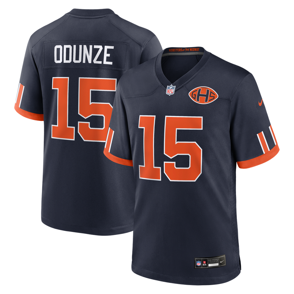 Chicago Bears Rome Odunze Nike 2026 Rivalries Collection Game Jersey - Navy