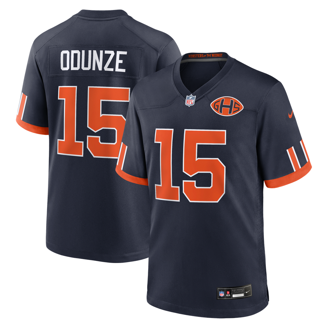 Chicago Bears Rome Odunze Nike 2026 Rivalries Collection Game Jersey - Navy