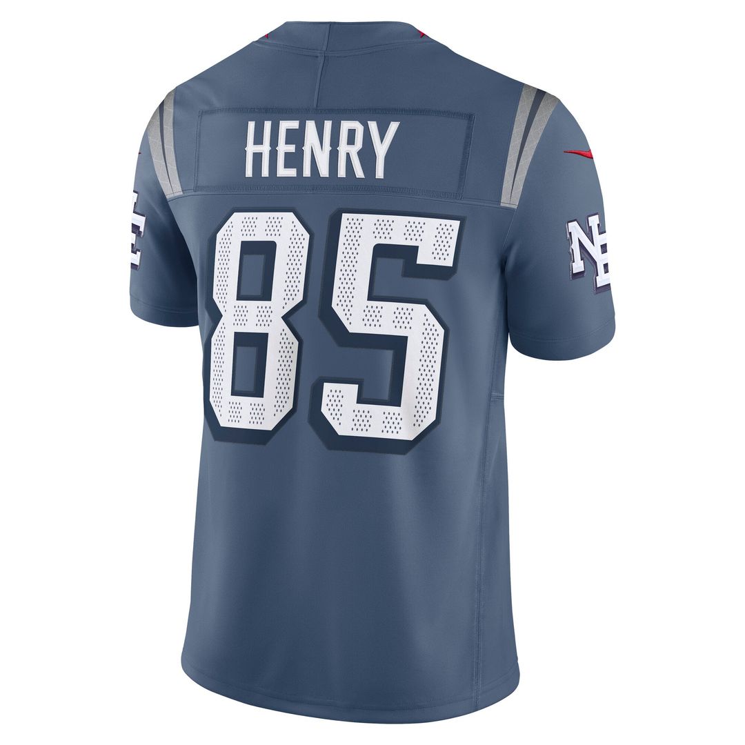 New England Patriots Hunter Henry Nike Rivalries Collection Stitched Limited Jersey - Blue