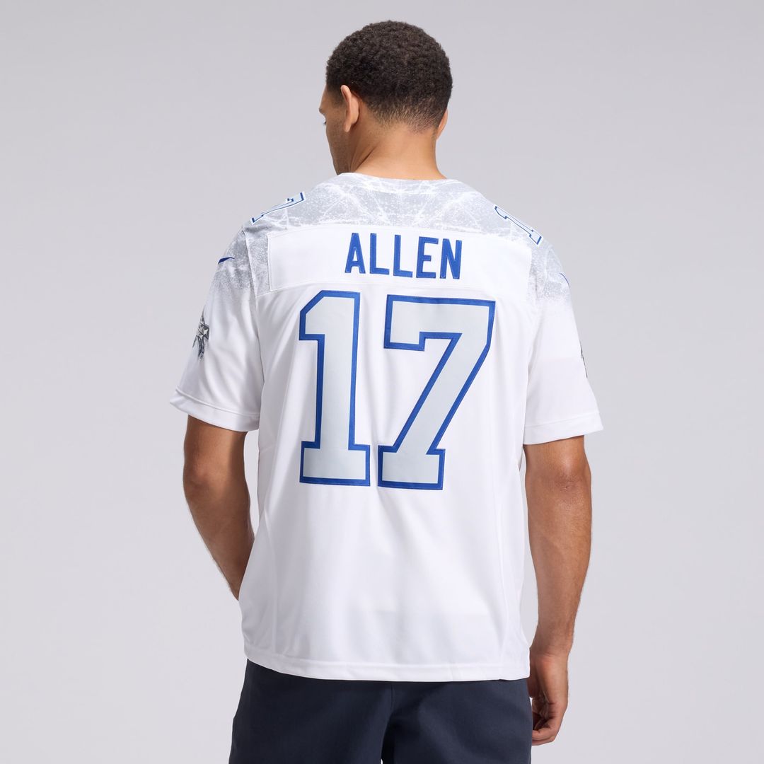 Buffalo Bills Josh Allen Nike Rivalries Collection Stitched Limited Jersey - White