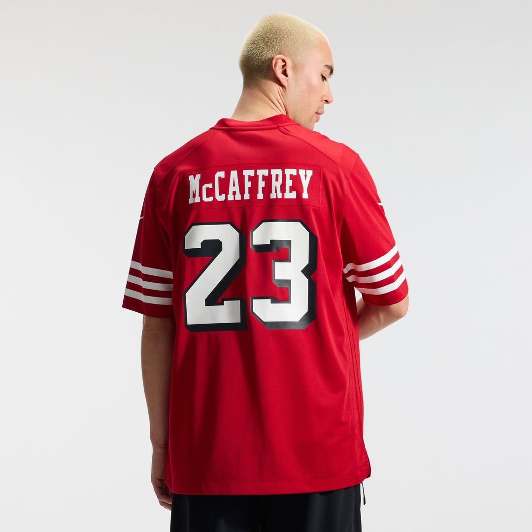 San Francisco 49ers Christian McCaffrey Nike Alternate Game Player Jersey - Scarlet