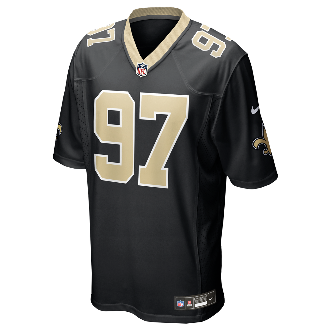 New Orleans Saints Khristian Boyd Nike Game Jersey - Black