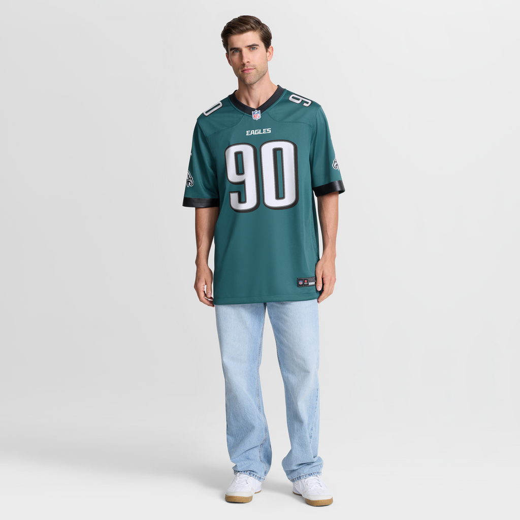 Philadelphia Eagles Jordan Davis Nike Team Game Jersey - Midnight Green