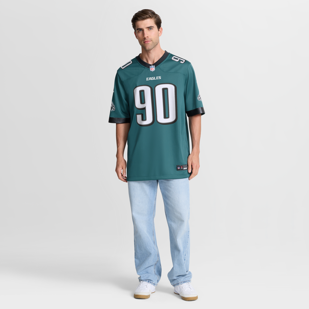 Philadelphia Eagles Jordan Davis Nike Team Game Jersey - Midnight Green
