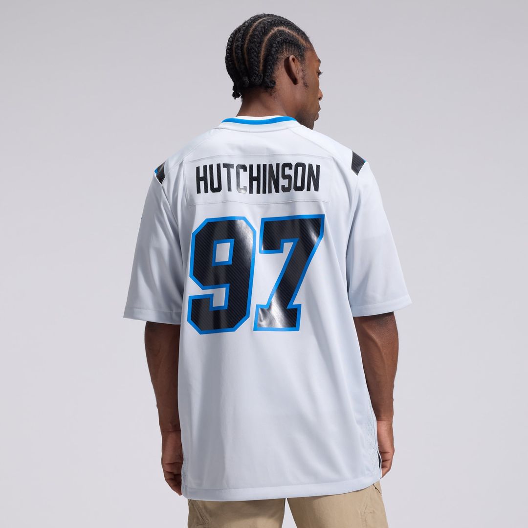 Detroit Lions Aidan Hutchinson Nike 2026 Rivalries Collection Game Jersey - Silver