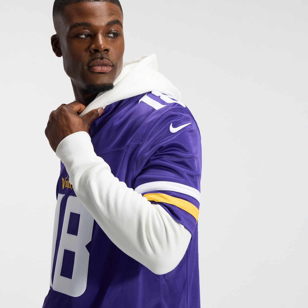 Minnesota Vikings Justin Jefferson Nike Alternate Vapor F.U.S.E. Stitched Limited Jersey - White