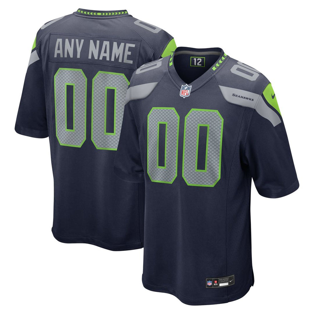 Seattle Seahawks Nike Custom Game Jersey - White
