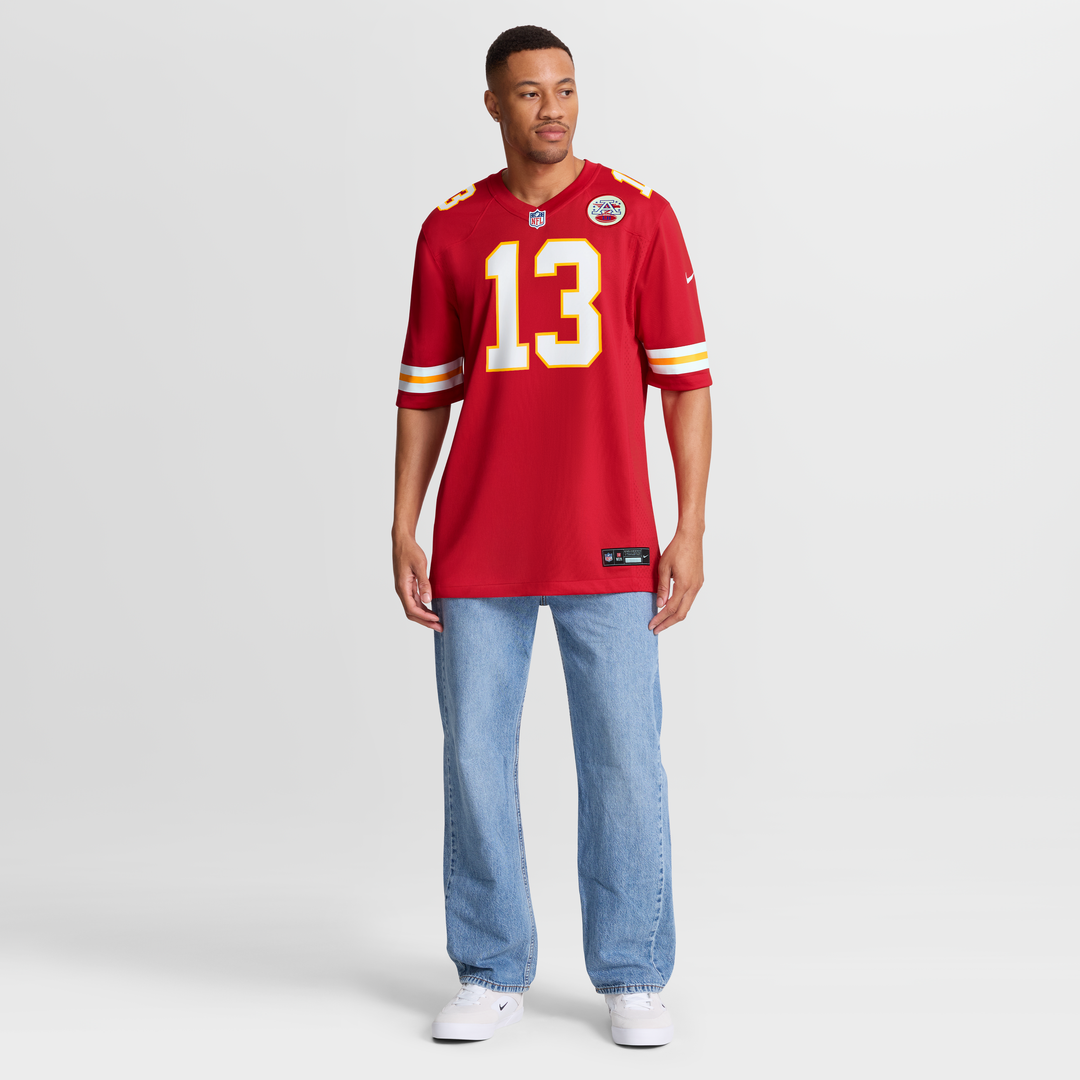 Kansas City Chiefs Nazeeh Johnson Nike Game Player Jersey - Red