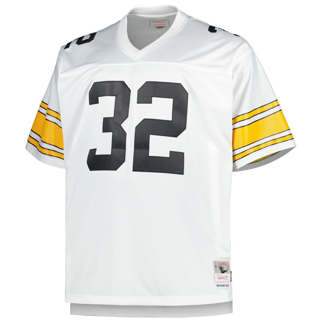 Pittsburgh Steelers Franco Harris Mitchell & Ness Big & Tall 1976 Retired Player Replica Jersey - White