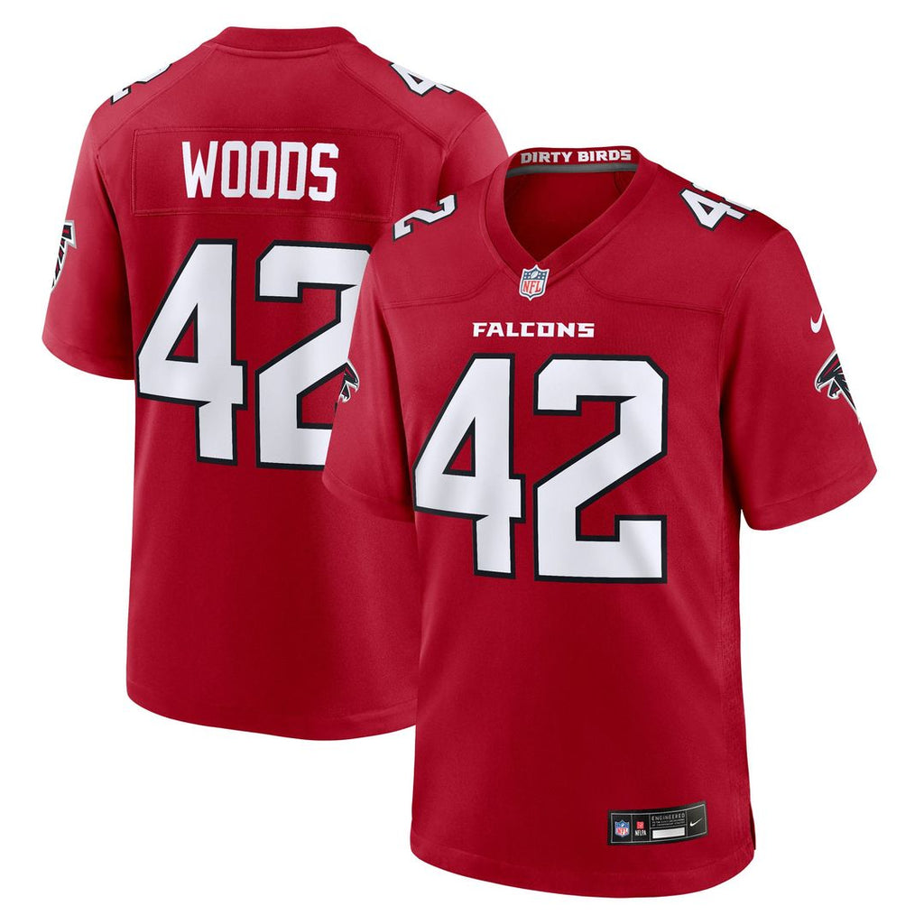 Atlanta Falcons Josh Woods Nike Team Game Jersey - Red