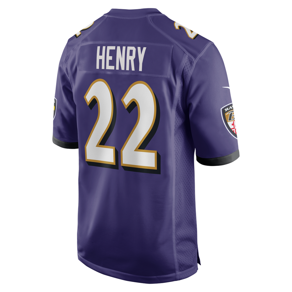 Baltimore Ravens Derrick Henry Nike Game Player Jersey - Purple