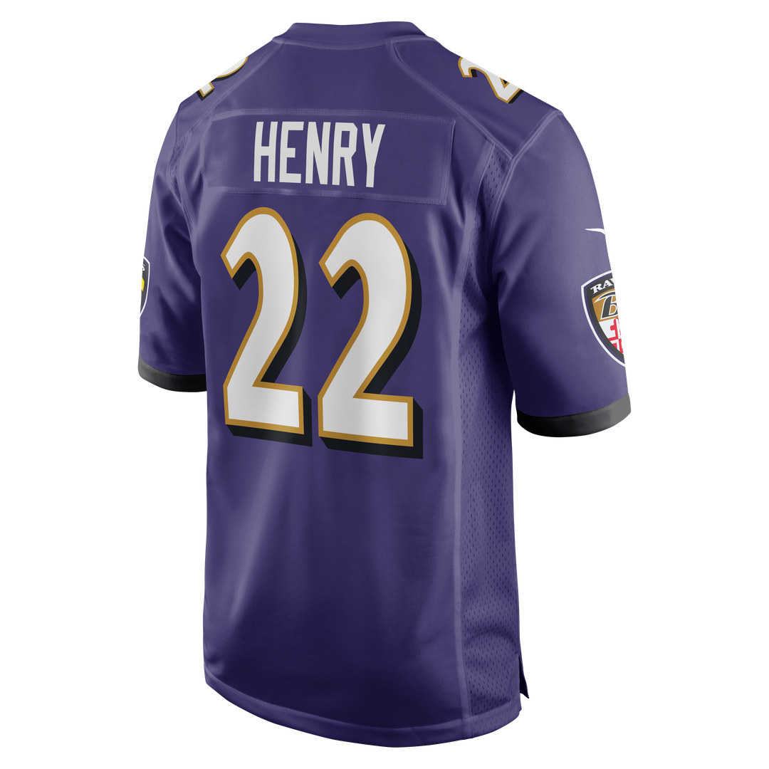 Baltimore Ravens Derrick Henry Nike Game Player Jersey - Purple