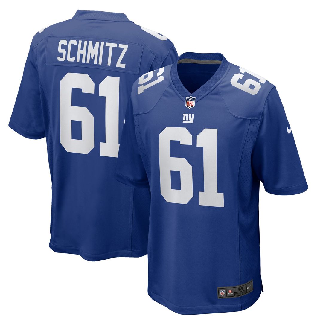 New York Giants John Michael Schmitz Nike Team Game Jersey - Royal