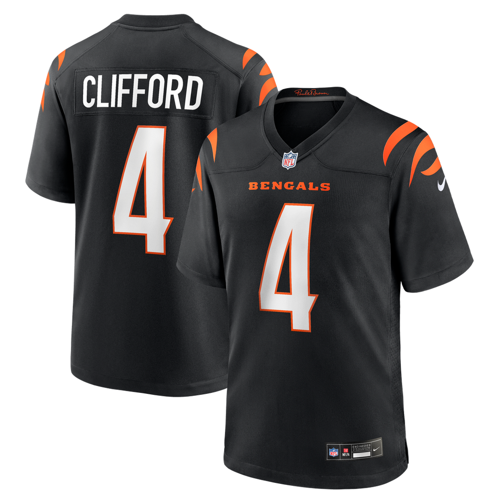 Cincinnati Bengals Sean Clifford Nike Team Game Jersey - Black