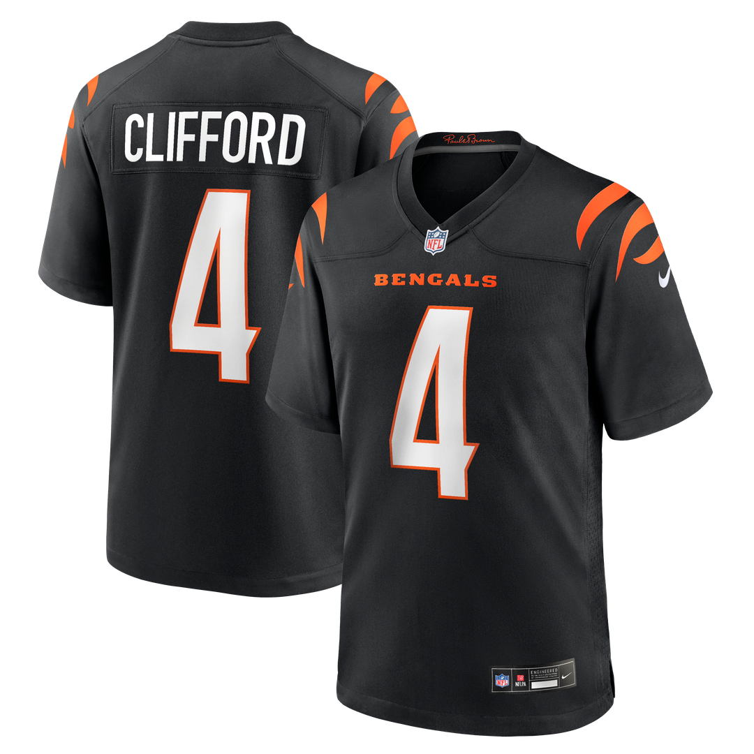 Cincinnati Bengals Sean Clifford Nike Team Game Jersey - Black
