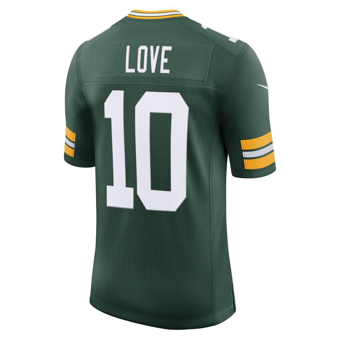 Green Bay Packers Jordan Love Nike Team Vapor Untouchable Limited Jersey - Green