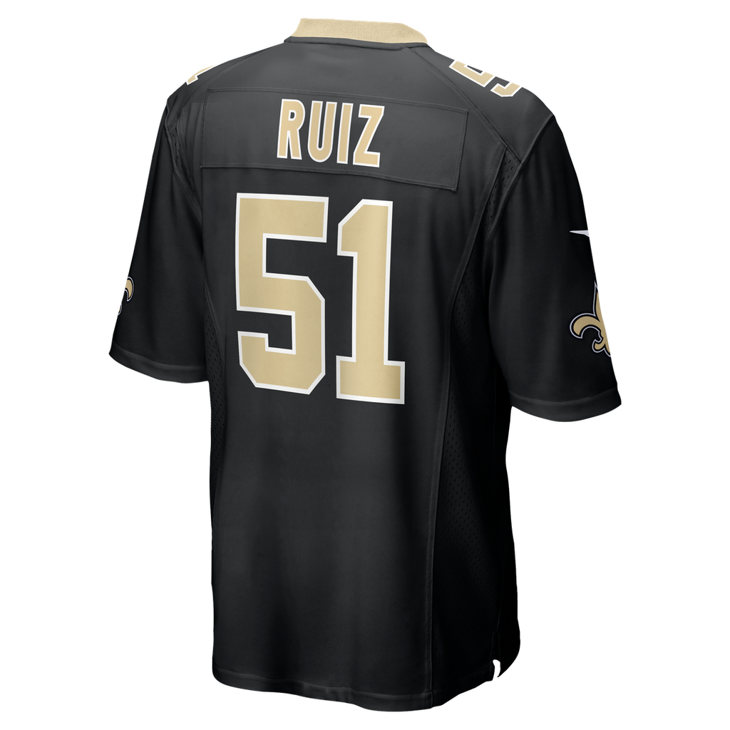 New Orleans Saints Cesar Ruiz Nike Player Game Jersey - Black