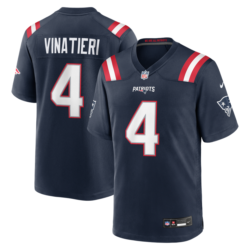 New England Patriots Adam Vinatieri Nike Team Retired Game Jersey - Navy