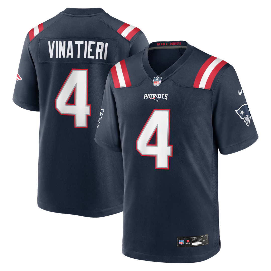 New England Patriots Adam Vinatieri Nike Team Retired Game Jersey - Navy