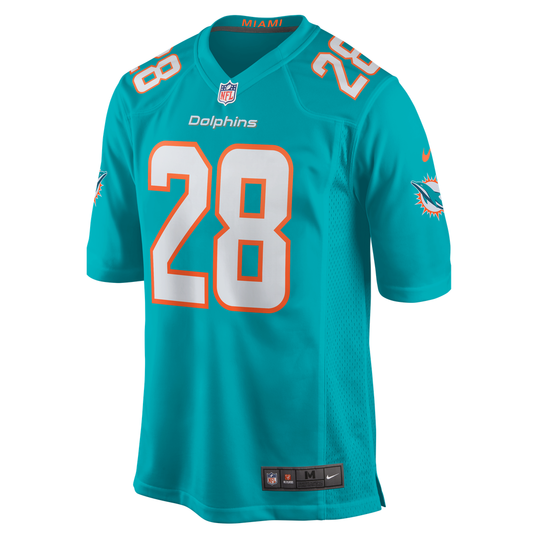 Miami Dolphins De'Von Achane Nike Player Game Jersey - Aqua