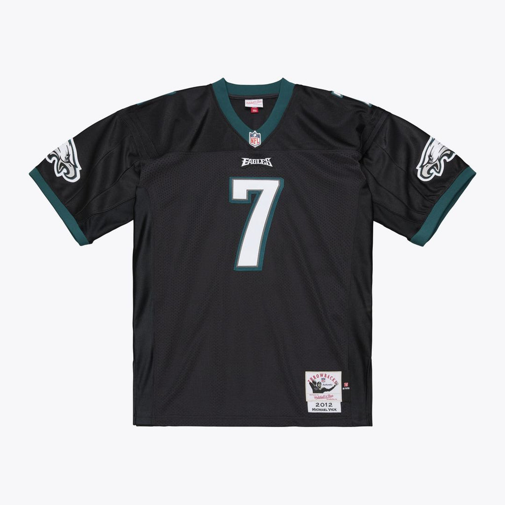 Philadelphia Eagles Michael Vick Mitchell & Ness 2012 Authentic Throwback Jersey - Black