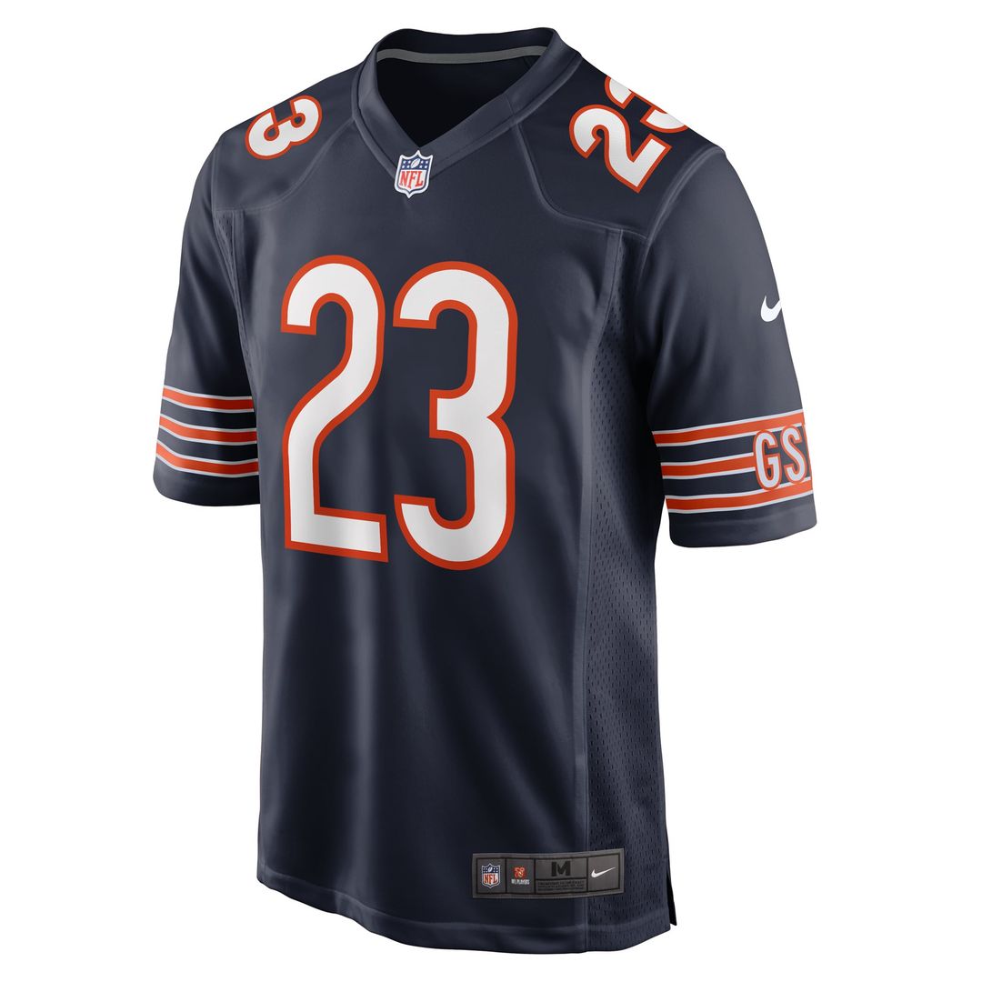 Chicago Bears Roschon Johnson Nike Team Game Jersey - Navy