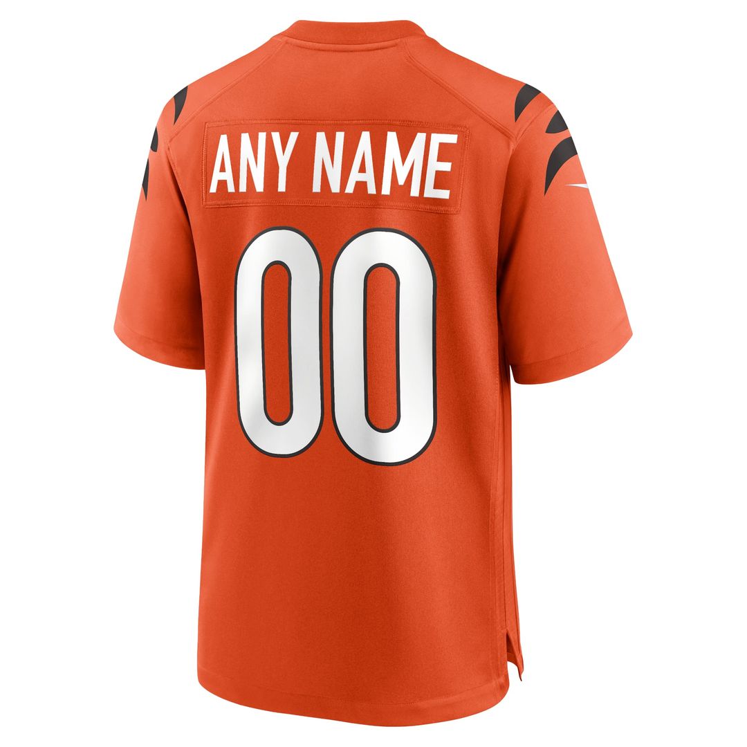 Cincinnati Bengals Nike Game Custom Jersey - White