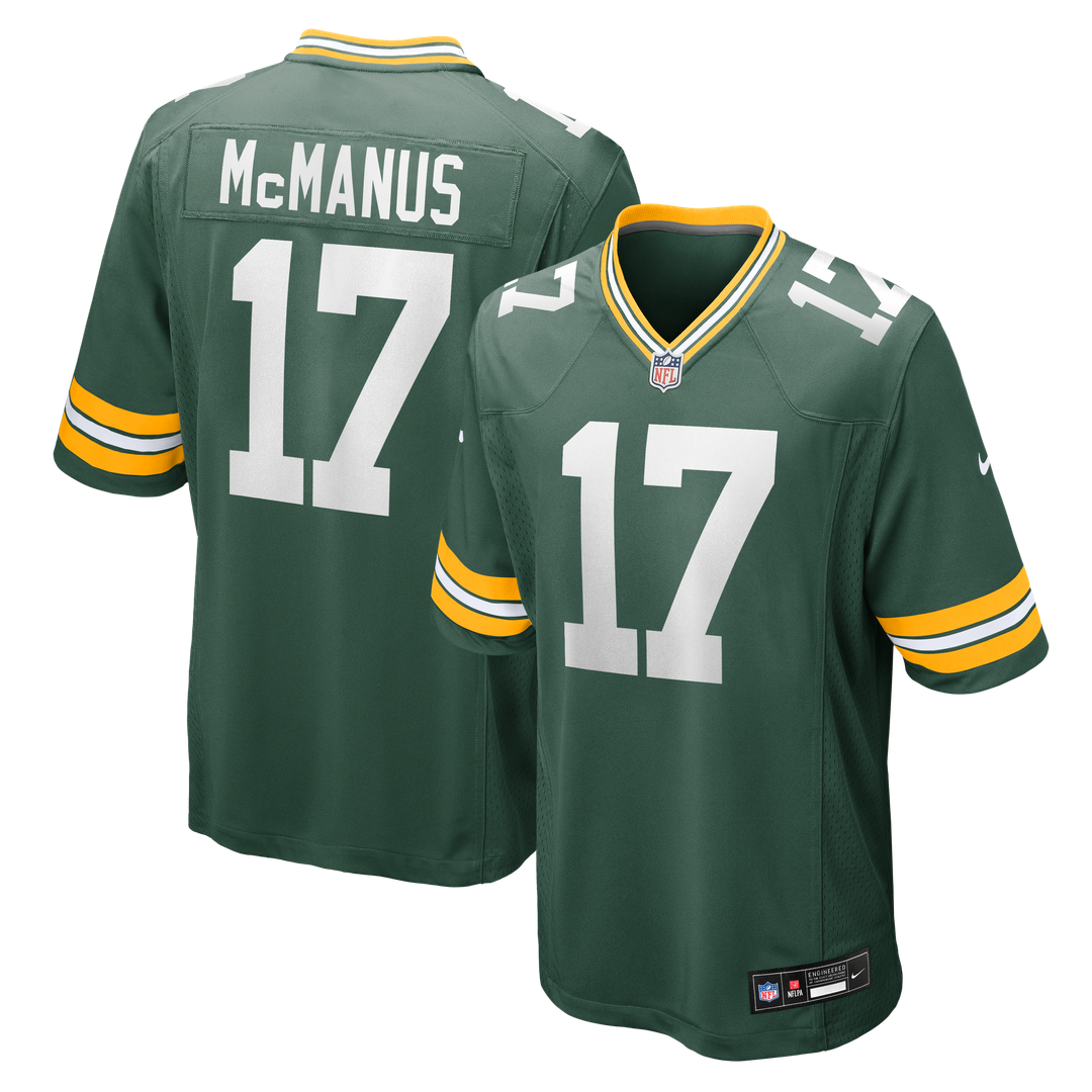 Green Bay Packers Brandon McManus Nike Team Game Jersey - Green