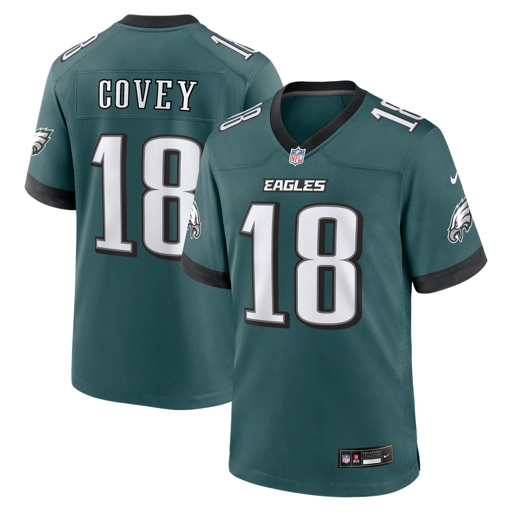 Philadelphia Eagles Britain Covey Nike Team Game Jersey - Midnight Green