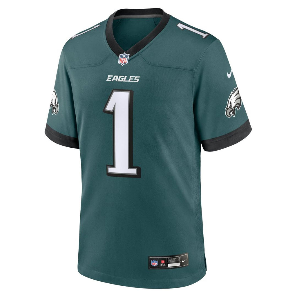 Philadelphia Eagles Jalen Hurts Nike Team Game Jersey - Midnight Green