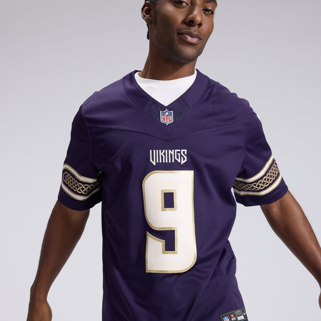 Minnesota Vikings J.J. McCarthy Nike 2026 Rivalries Collection Stitched Limited Jersey - Purple