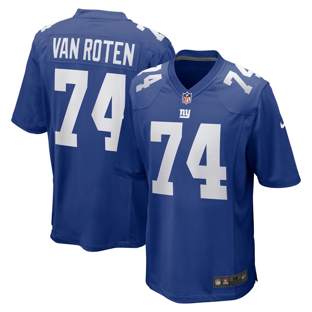 New York Giants Greg Van Roten Nike Team Game Jersey - Royal