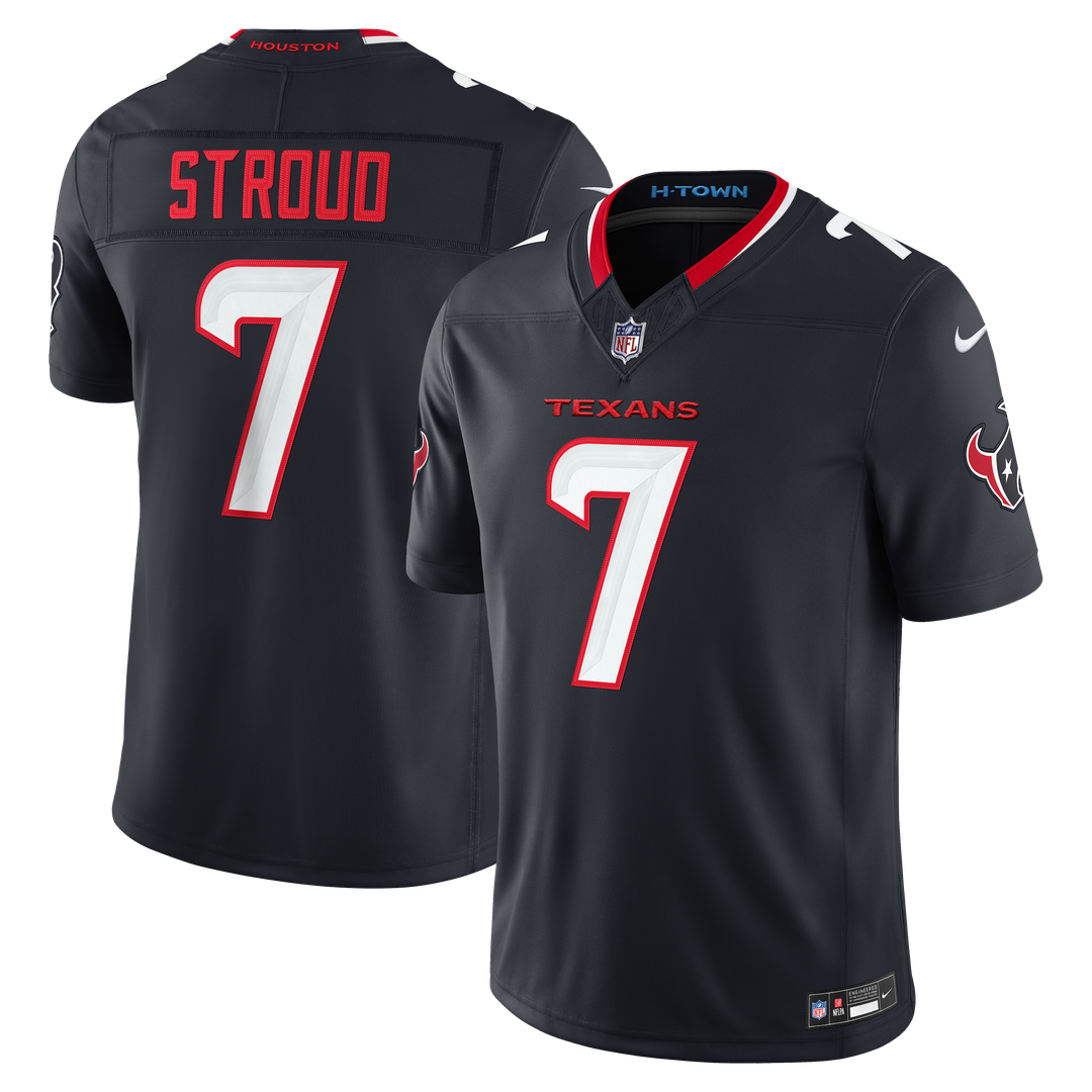 Houston Texans C.J. Stroud Nike Team Vapor F.U.S.E. Stitched Limited Jersey - Navy