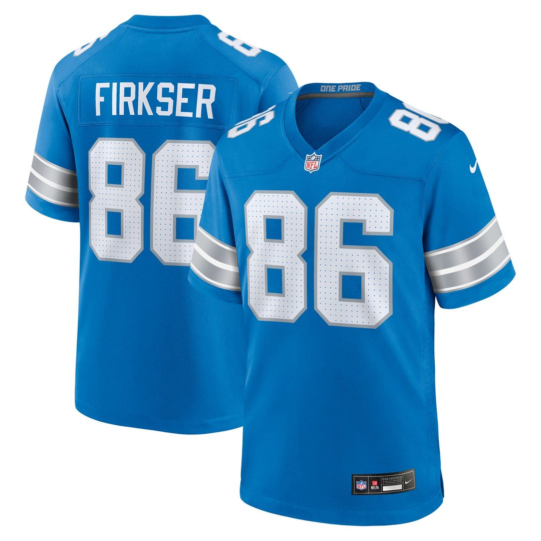 Detroit Lions Anthony Firkser Nike Team Game Jersey - Blue
