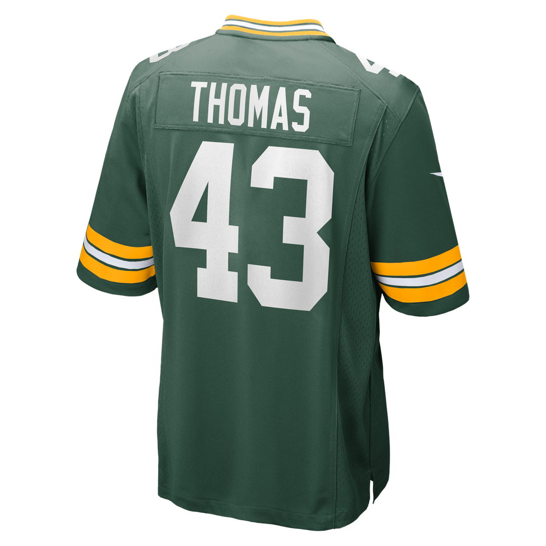 Green Bay Packers Kiondre Thomas Nike Game Player Jersey - Green