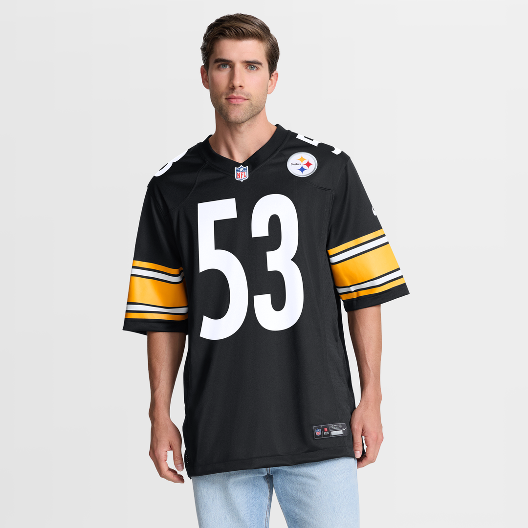 Pittsburgh Steelers JaWhaun Bentley Nike Team Game Jersey - Black